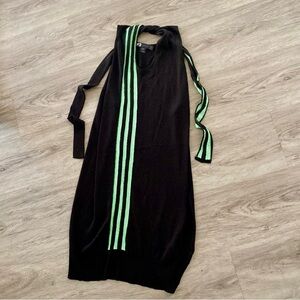 COPY - Y-3 Yohji Yamamoto Adidas Neon 3-Stripe Tie-neck Knit Dress